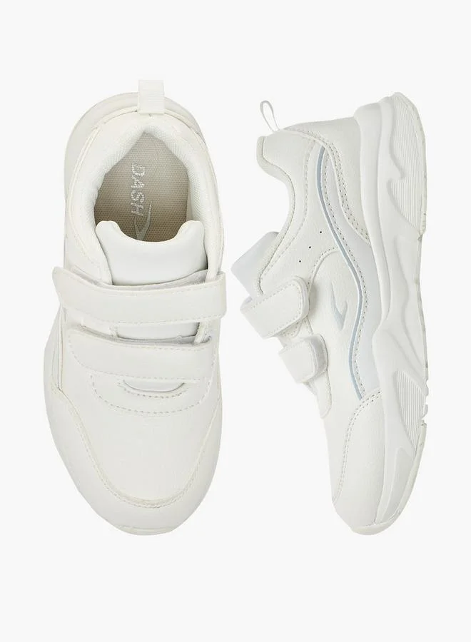 داش Unisex Panelled Hook & Loop School Shoes
