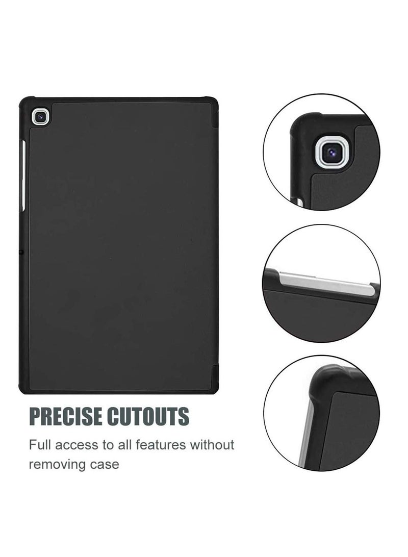 Y&D Folio Case Stand Hard Shell for Galaxy Tab S5e 10.5 T725 T727 Slim Light Cover iPad Pro 12.9 Inch Tablet SM-T720 Auto Wake Sleep Release–Black - Image 2