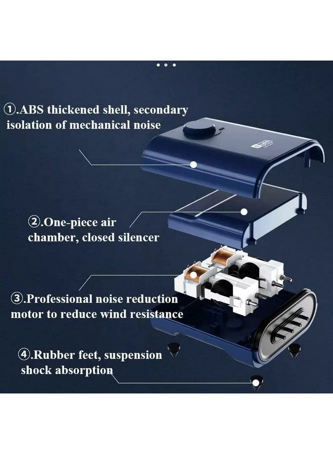 Yee Silent Aquarium Air Pump Double Outlet 6W - Image 3
