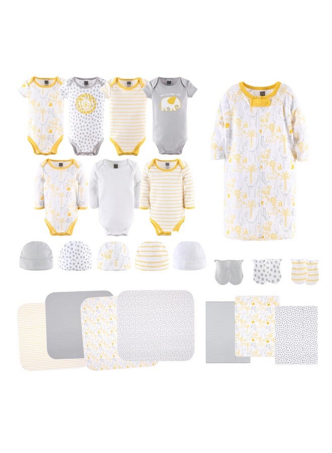 The Peanut Shell طقم هدايا بيبي لايت من بي نات شيل للأولاد أو البنات - طقم هدايا مكون من 23 قطعة للمولود الجديد، ملابس أطفال وضروريات حديثي الولادة - ملابس حديثي الولادة 0-3 أشهر - Image 1