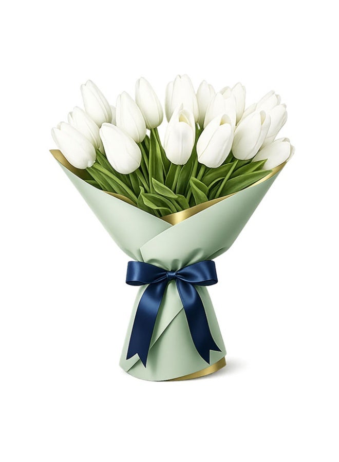 Tulips , White - 12 Stems, Netherlands