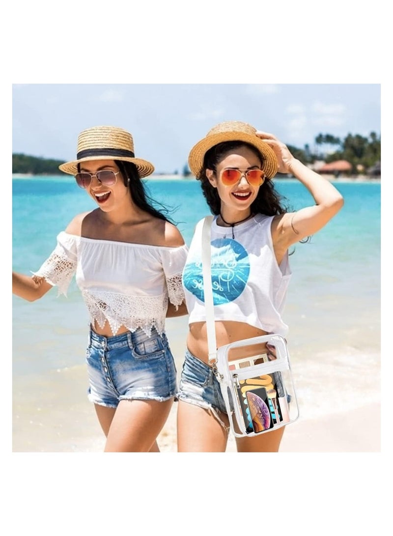 SYOSI Clear Bag Stadium Approved, PVC Clear Purse Crossbody with Removable and Adjustable Shoulder Strap for Sports Concert Event - Image 2