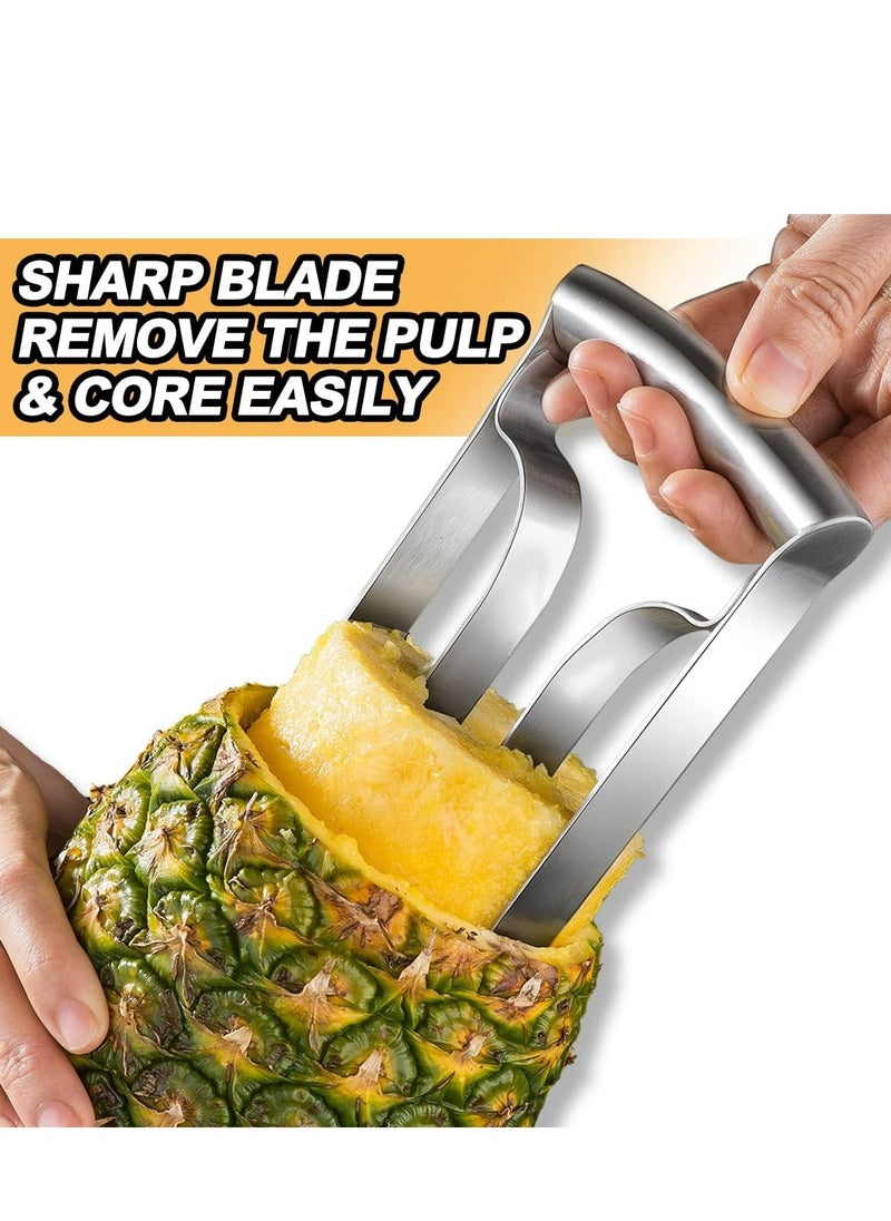 Oasisgalore Large Stainless Steel Pineapple Corer and Peeler - Easy Kitchen Tool  - Image 2