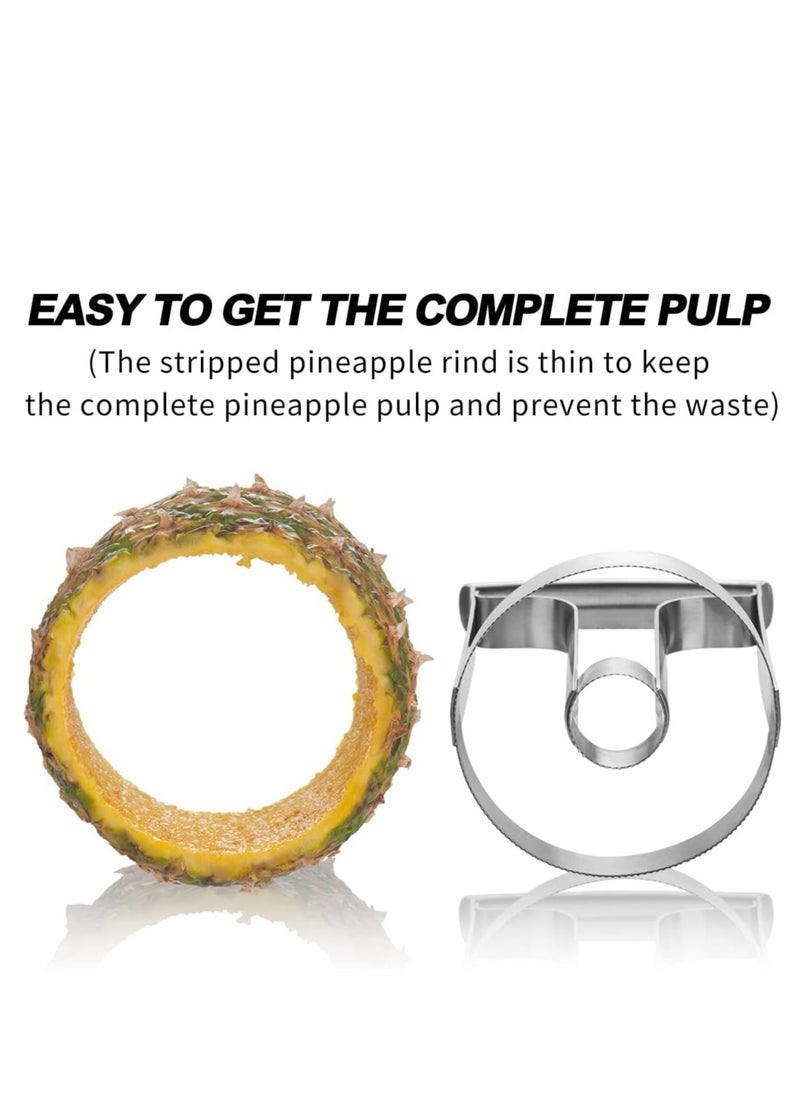Oasisgalore Large Stainless Steel Pineapple Corer and Peeler - Easy Kitchen Tool  - Image 3
