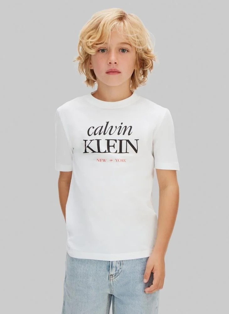 Calvin Klein Jeans Youth Logo Short Sleeve T-Shirt