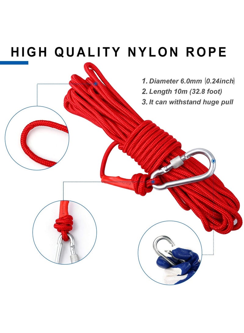 SYOSI Double Sided Neodymium Fishing Magnet, Combined 550lbs(249KG) Pulling Force, Super Strong Fishing Magnet, Diameter 1.88inch (48mm), Perfect for Retrieving in River and Magnetic Fishing - Image 3