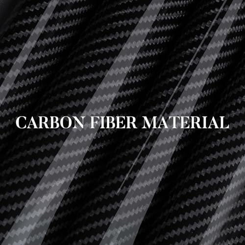 Aotoyou Carbon Fiber Steering Wheel Cover Snap on Car Steering Wheel Cover Set Accessories 3pcs Wrap Grip Non Slip Protector Universal Glossy Black - Image 3