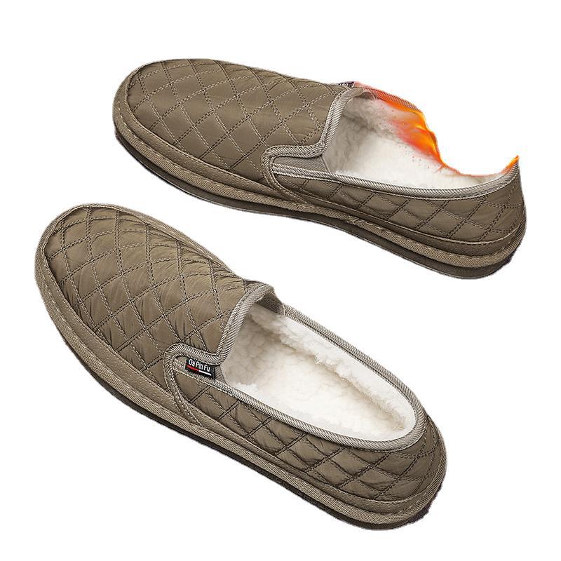 Men'S Shoes Winter Fleece-Lined Warm Cotton Shoes Slip-On Cotton Shoes Casual Doudou Trendy Shoes Junior Boys Thick Sole - Image 5