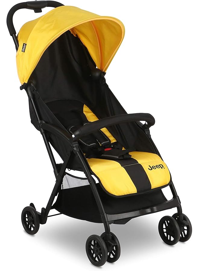 Delta CHILDREN Jeep Compact Air Stroller Yellow - Image 3