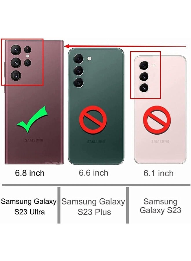 Samsung Galaxy S23 Ultra Case, Samsung S23 Ultra 5G Wallet Case, Embossed Tree Premium PU Leather [Kickstand] [Card Slots] [Wrist Strap] [6.8 inch] Phone Cover for Samsung S23 Ultra (Light Blue)  - Image 2