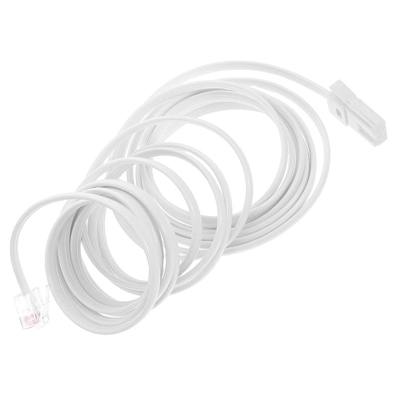 Telephone Line Extension Cable Standard Modular Plug for Landline Fax Machine 15 Feet - Image 1