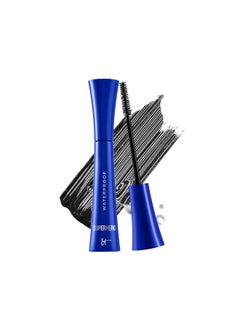 IT COSMETICS IT Cosmetics Superhero Volumizing Waterproof Mascara - 24HR Wear - Resists Sweat & Humidity - Lash-loving Biotin, Peptides & Pro-Vitamin B5 - Super Black, 0.3 fl oz  - Image 1