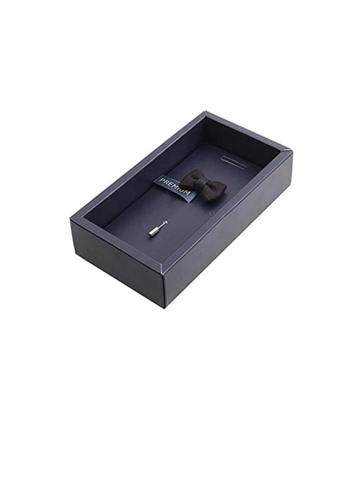 Peluche The Graceful Bow - Black Colored Brooch/Lapel Pin for Men | Genuine - Image 1