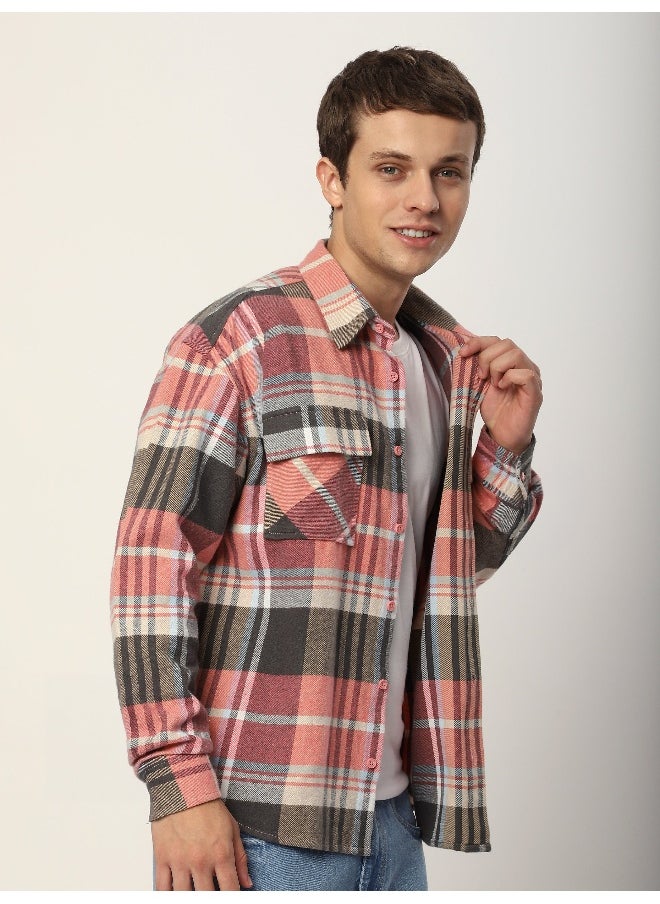 Pink Recycled Plaid Flannel Shirt - pzsku/Z34B1BBD7088B40D0E453Z/45/_/1738234606/e52fd6c2-fac1-4734-a400-3a8d90c81076