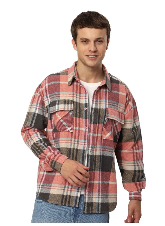 Pink Recycled Plaid Flannel Shirt - pzsku/Z34B1BBD7088B40D0E453Z/45/_/1738234639/33060ae2-d3c8-465d-9320-dabd1aadb2aa