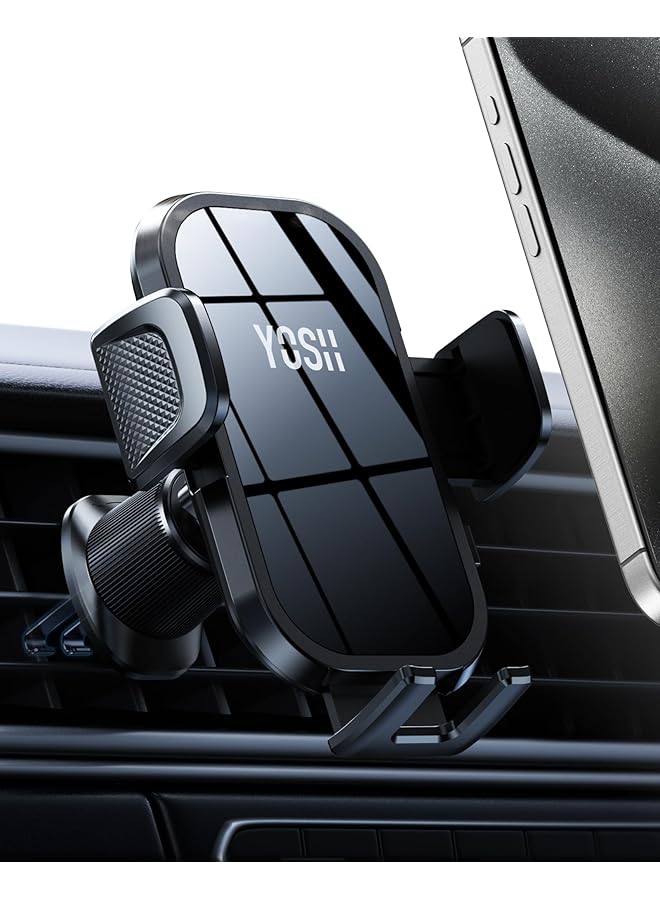erorex Car Phone Holder 2024 Air Vent Phone Holder For Cars Iphone Car Holder Double Lock Metal Hook Super Stable Big Phone Friendly For Iphone 15 14 13 12 11 Pro Max Samsung S23 S22 S21 Pixel Etc  - Image 1