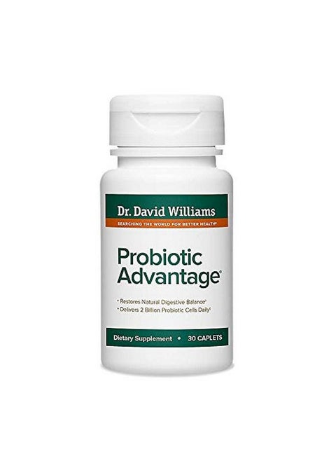 Probiotic Advantage Supplement With 7 Unique Strains And Patented Technology To Deliver Probiotics Alive 30 Caplets