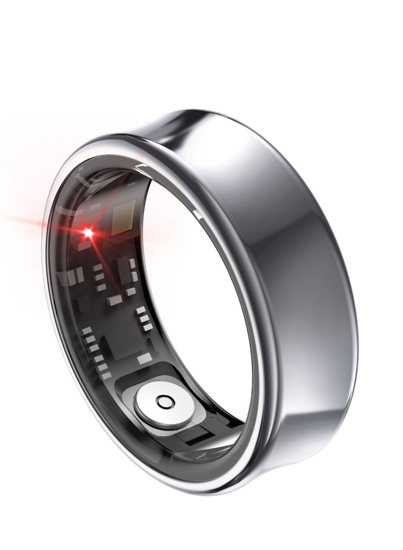 general Smart Ring SR05 for Heart Rate BlodOxygen Sleep Monitoring all Weather Motion Calculation 24-hour Health Monitoring Protect Your Health Grey No.17 - Image 2