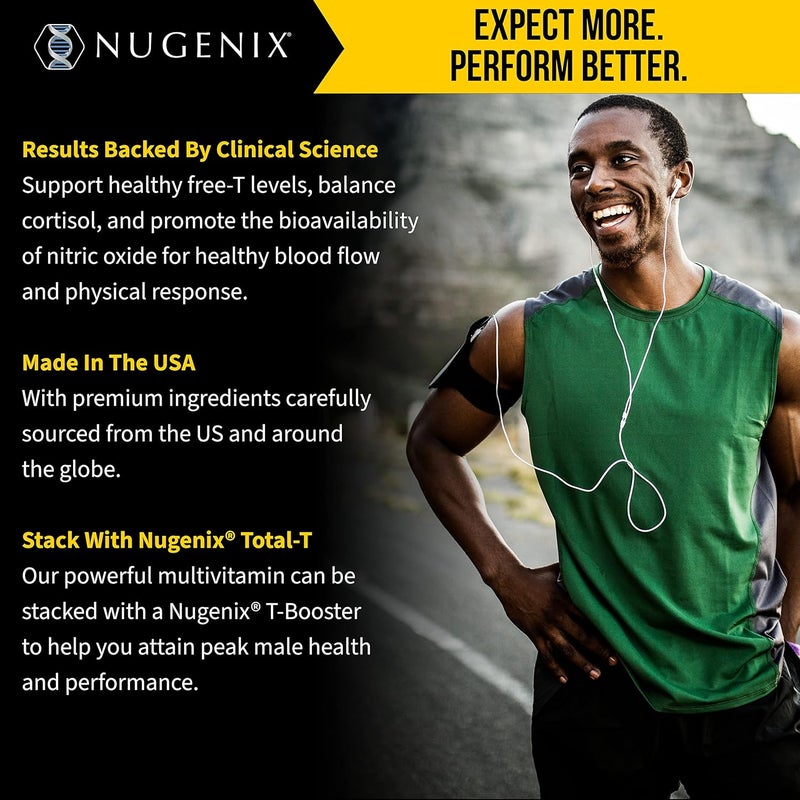 Nugenix Mens Daily Testosterone Multivitamin  19 Vitamins and Minerals Supports Free Testosterone - Image 3