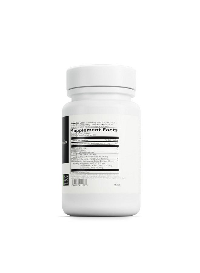 DaVinci Labs Aller-DMG Chewable - Dietary Supplement to Support Respiratory, Nasal and Skin Health - with Vitamin C, Quercetin and More - Gluten-Free - Orange Cream Flavor - 60 Chewable Tablets - Image 2