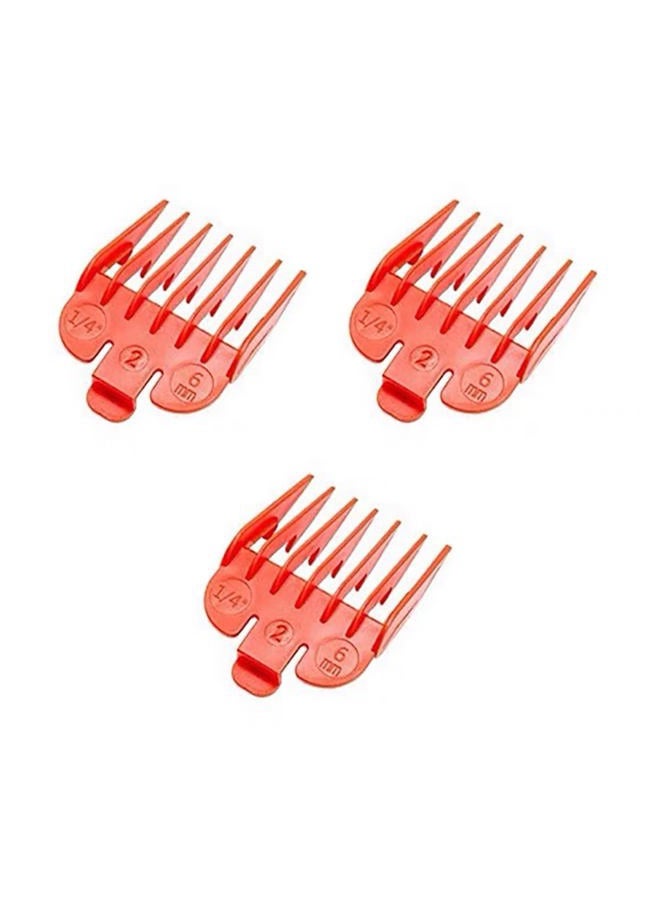 (3 Pack) (1/4") Professional Hair Clipper Guards No.2 Cutting Guides Compatible with Most Wahl Clipper
