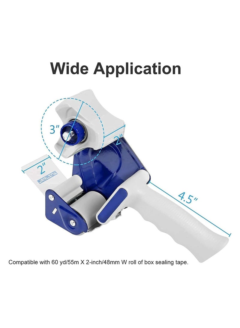 Generic Packing Tape Dispenser Gun 2 Pack With 2 Rolls Tape 2 Inches Lightweight Industrial Side Loading Tape Dispenser For Shipping Packaging Moving Sealing  - Image 5