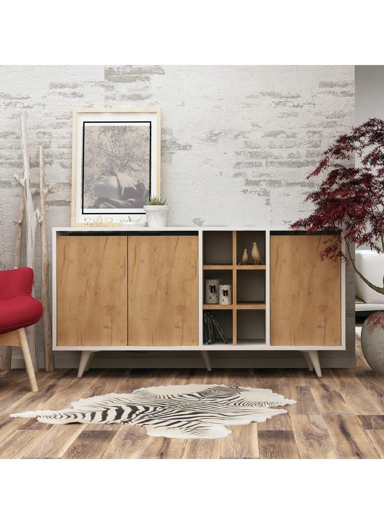 Malazhouse Modern Buffet - MZDB004-W  - Image 1