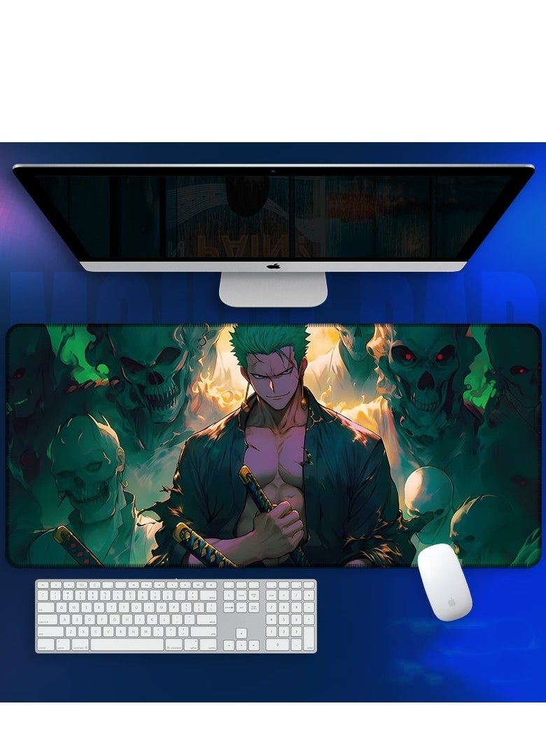 QZ - Anime One Piece Mouse Pad, Extended Large Gaming Mouse Pad, Non-Slip Rubber Base And Stitched Edge Desk Pad For Computer Home Office Work And Study - Image 1
