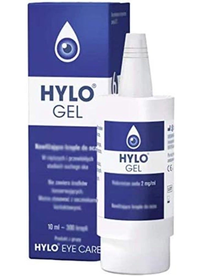 HYLO GEL Lubricating Eye Drops 10ml | Long-Lasting Relief for Dry & Irritated Eyes