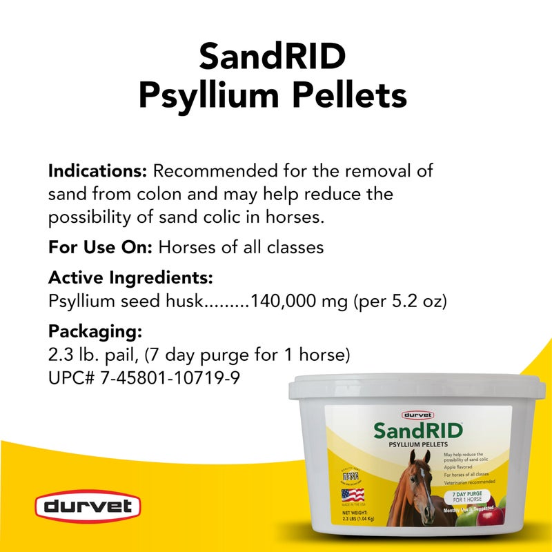 Durvet/Equine 699696 Sandrid Psyllium Pellets Value Pack for Equine, 2.3 lb - Image 3