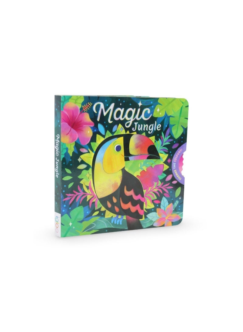 Igloo Books "Magic Jungle Spin the Wheel to Change the Colors!" Board Book - Image 1