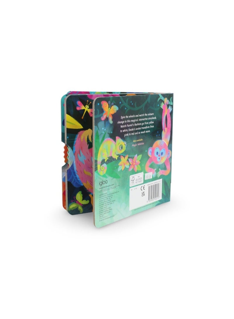 Igloo Books "Magic Jungle Spin the Wheel to Change the Colors!" Board Book - Image 3