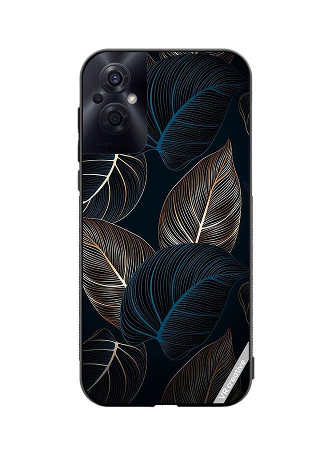 VR CREATIVE Protective Case Cover For Oppo Reno8 Z Banana Palm Tree Leaves Pattn Design Multicolour - Image 1