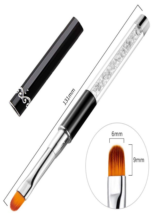 DANNEASY 3Pcs Acrylic Nail Art Brush Set Ombre Brush For Gel Nails UV Gel Polish Gradient Color Tips Manicure Polish Drawing Pen Tools - Image 2
