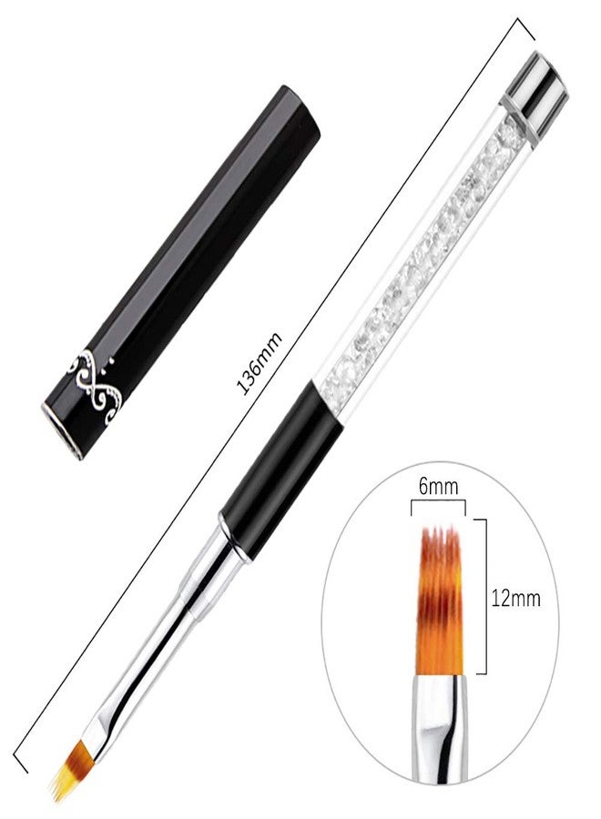 DANNEASY 3Pcs Acrylic Nail Art Brush Set Ombre Brush For Gel Nails UV Gel Polish Gradient Color Tips Manicure Polish Drawing Pen Tools - Image 4
