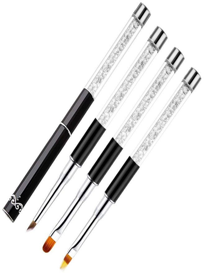 DANNEASY 3Pcs Acrylic Nail Art Brush Set Ombre Brush For Gel Nails UV Gel Polish Gradient Color Tips Manicure Polish Drawing Pen Tools - Image 5
