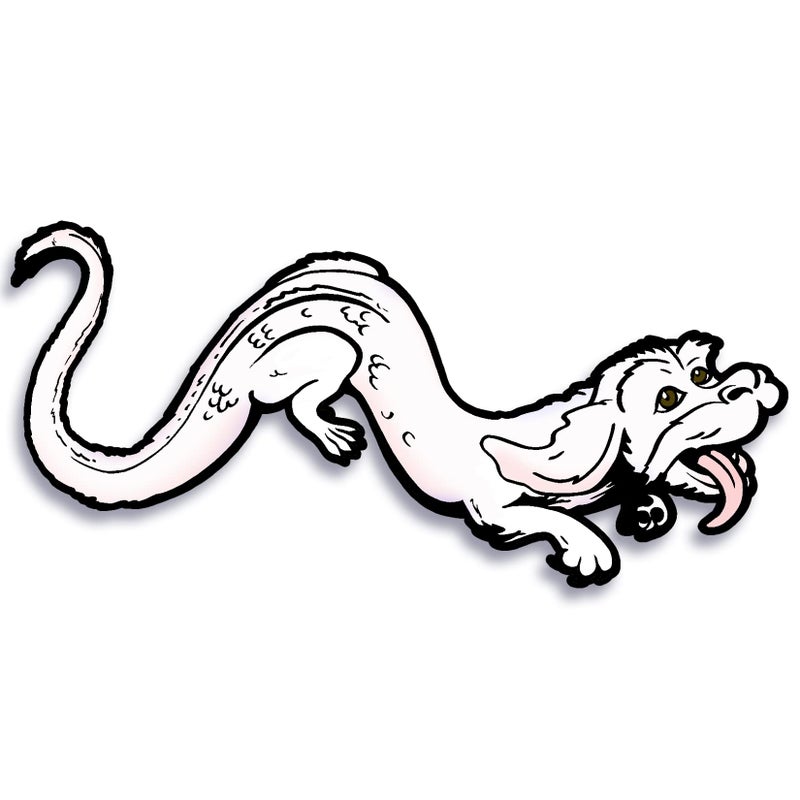 Bargain Max Decals Luck Dragon Sticker Decal Notebook Car Laptop 5.5"x2.5" (Color) - Image 1