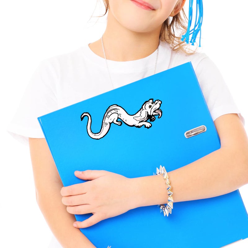 Bargain Max Decals Luck Dragon Sticker Decal Notebook Car Laptop 5.5"x2.5" (Color) - Image 2
