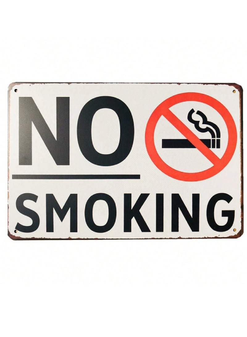 971MEDIA No Smoking Vintage Metal Plate for Kitchen Lounge and Club - Image 1