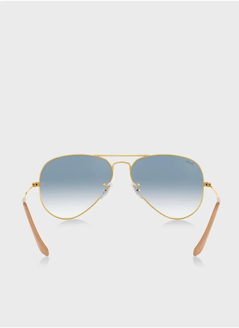 Ray-Ban 0Rb3025 Aviator Large Metal Sunglasses