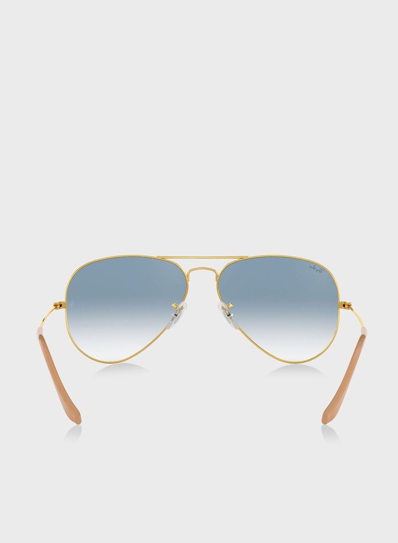 Ray-Ban 0Rb3025 Aviator Large Metal Sunglasses - Image 4