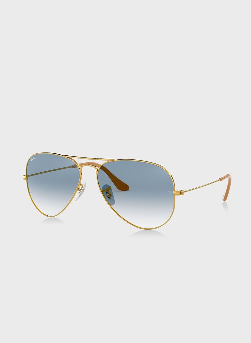 Ray-Ban 0Rb3025 Aviator Large Metal Sunglasses - Image 2