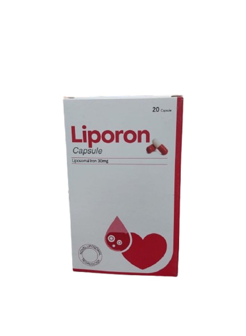 Liporon 30mg Capsules 20s Antioxidant Dietary Supplement For Daily Wellness & Health Support