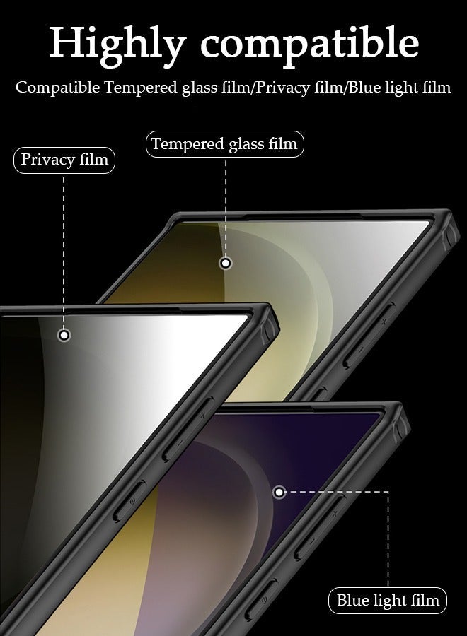 DUNISO Samsung Galaxy S24 Ultra Phone Case Full Body Protective Phone Cover Anti-fall Anti-fingerprint Frosted Phone Case With Wireless Charging for Galaxy S24 Ultra 5G Phone Case - Image 2