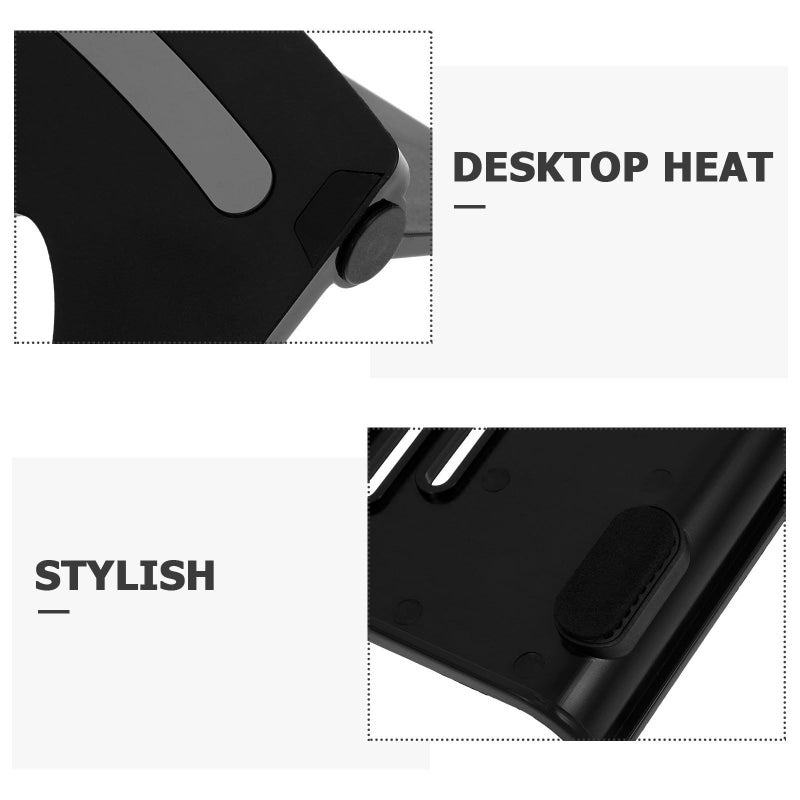 VANZACK Adjustable Laptop Cooling Stand Foldable Gray Holder for Office Travel - Image 4