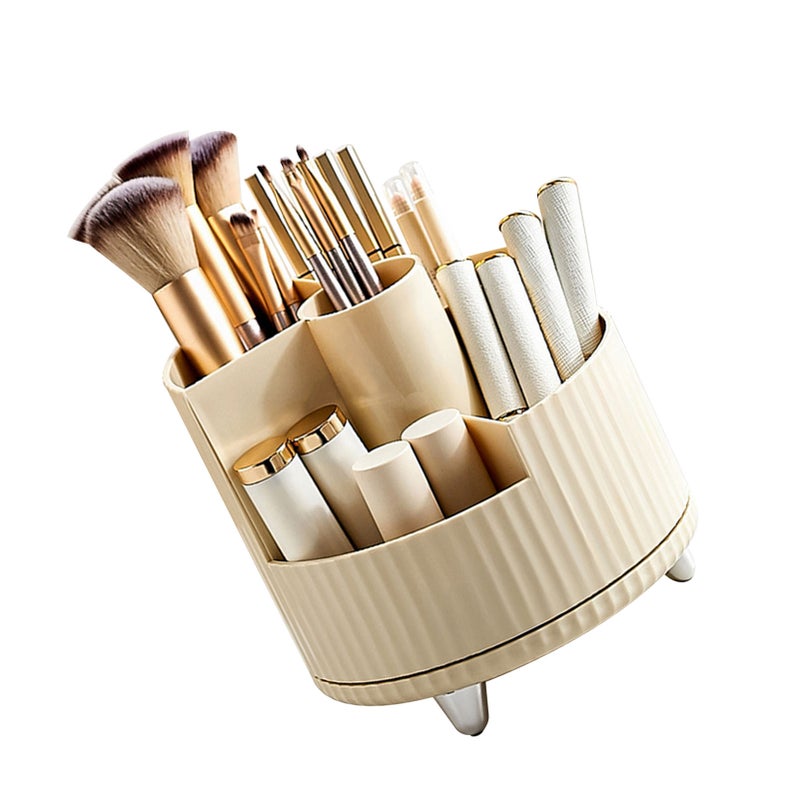 Makeup Brush Holder 360 Degree Rotating Cosmetic Storage Cup for Vanity Small Perfume Lipstick Cream - Image 3