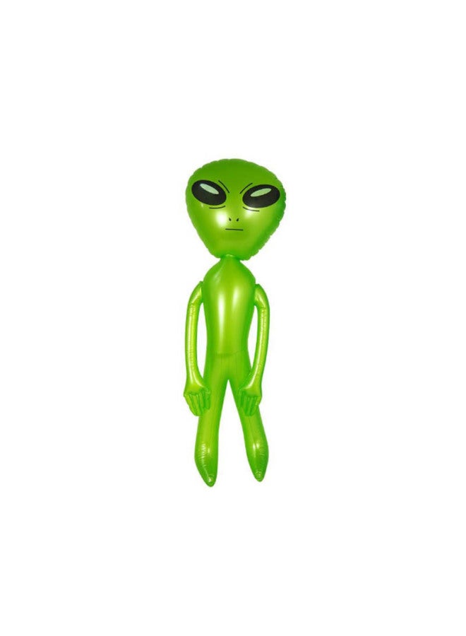 Loquat Product Inflatable Alien Toy Large Kids Cartoon Air Model  Toy Bar Party Decorations-Color:Alien-men's Green 125cm - Image 1