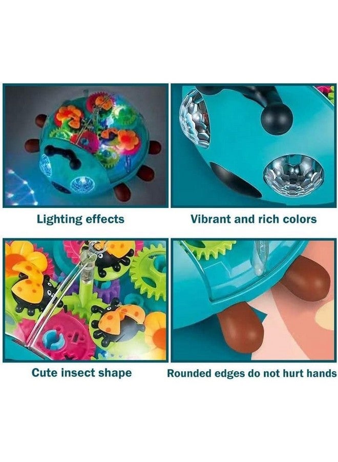 Goyal's Transparent Lady Bug Walking Musical Toy with 3D Lights Bump and Go Moving for Kids - Image 2
