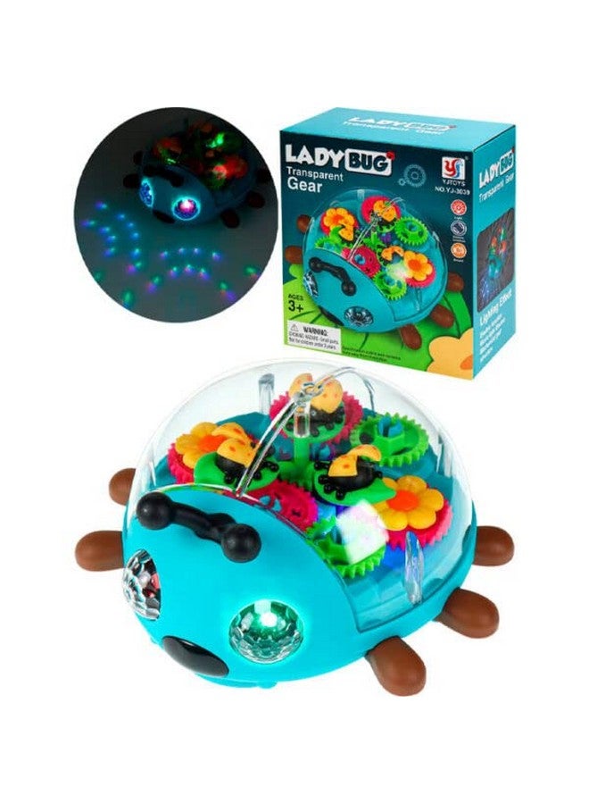 Goyal's Transparent Lady Bug Walking Musical Toy with 3D Lights Bump and Go Moving for Kids - Image 4