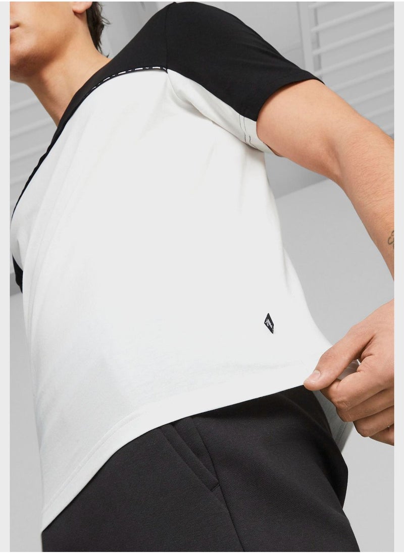 PUMA - Essential Block X Tape T-Shirt - Image 1